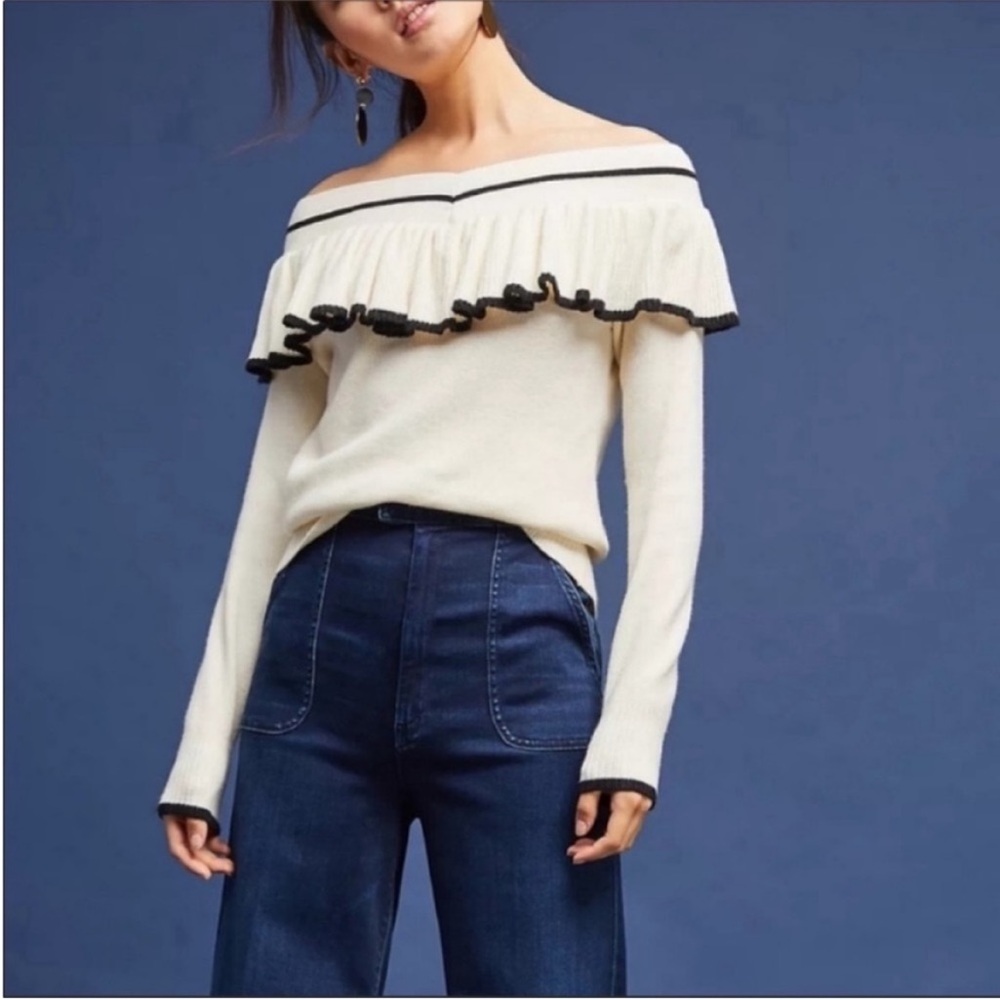 Anthropologie knitted and knotted sweater size small NWT - Picture 2 of 10